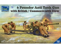 35; British 6pdr AT Gun with Crew    WW II