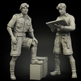 35; British Officers , Tropical Gear  WW II