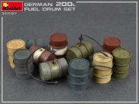 35; German 200l Fuel Drums    WW II