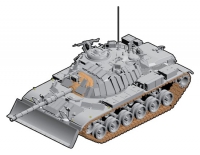 °35; Israelischer M60 mit Räumschild / IDF