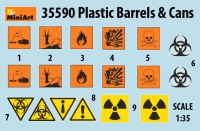 35; Modern Plastic Barrels and Cans