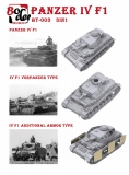35; Pzkpfw IV aus F1  / F1 mit Vorpanzerung / F1 mit Zusatzpanzerung   WW II