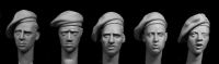 35; British Late WW2 Heads with Berets with Option for Polish Paratroops
