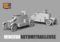 35; Belgischer MINERVA Panzerwagen  1. Weltkrieg
