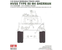 35; Plastic Track link Set for M4 (Sherman) Type 80 HVSS