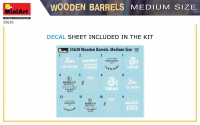 35; Wooden Barrel Set II  /  12 Barrels medium size