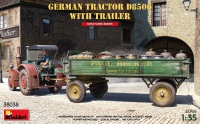35; Lanz D8506 ( Baujahr 1930-1950) mit Anhnger und Fahrerin