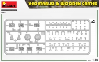 35; VEGETABLES & WOODEN CRATES