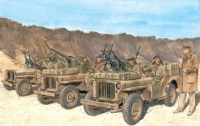 �35; British SAS  Jeep Set   3 Fahrzeuge und 7 Figuren