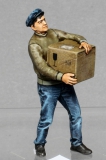 32; Worker carrying carton    BUILD AND PAINTED FIGURE