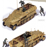 35; German Sdkfz 251/1 Ausf. C   and Figures