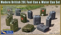 35; Modern british Fuel + Water Canisters