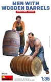 35; Worker with wooden Barrels