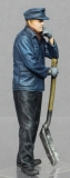 32; Steam Locomotive Stoker MICHEL   BUILD AND PAINTED FIGURE