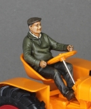 32; Tractor Driver   BUILD AND PAINTED FIGURE