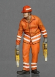 32; Worker   BUILD AND PAINTED FIGURE