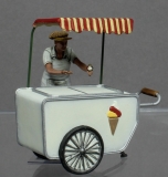 �45; Eisverk�uferin MIT EISWAGEN       FERTIGFIGUR     (Preis zuz�glich Porto)