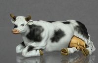 45; Cow , black white     BUILD AND PAINTED FIGURE