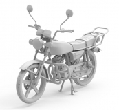 35; CG125 Motorrad und Fahrer