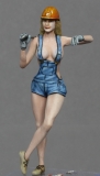 45; Mechaniker Girl    FERTIGFIGUR     (Preis zuzglich Porto)