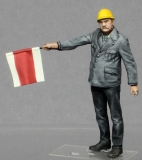 �32; Absperrposten grau       FERTIGFIGUR  (Preis zuz�glich Porto)