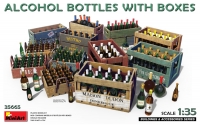 35; Alcohol Bottles and crates