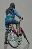 �45; Radfahrerin     FERTIGFIGUR      (Preis zuz�glich Porto)
