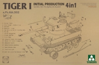 �35; Tiger I  Initial Production , s.Pz.Abt. 502     4in1
