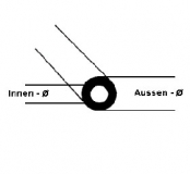 Rohr Aussen =  5,5mm,   4 Stck je 36 cm lang