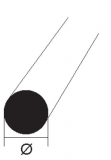 �Rundstab Durchmesser =2,5mm,   5 St�ck je 36 cm lang