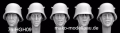 35;Heads with german M18 steel helmet WW I & II