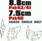 35; 8,8cm / 7,5cm  Pak Gun Shield Bolts