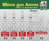 35; 90mm Ammo /US M36 , M26 etc.