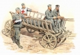 35; Leiterwagen mit deutschen Verwundeten