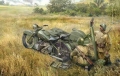 35; Soviet M72 Motorcycle with Mortar and Crew   WW II