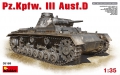 35; German Pzkpfw III  Ausf. D  Tank   WW II