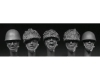 35;British Head Set with Paratrooper Helmets  WW II