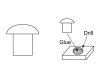 Round Head Rivets   Headdiameter = 0,7mm