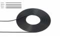 �Ummantelter Draht / Schlauch , schwarz  0,5mm Duchmesser   1m lang