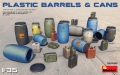 35; Modern Plastic Barrels and Cans