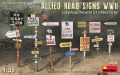 35; Allied Road Signs / Europe   WW II