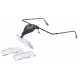Supporting glasses magnifier with LED, incl. 3 lenses