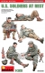 35; US Soldiers at rest   WWII , Figure Set