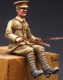 x35; Britischer Soldat sitzend /auf Protzwagen Pferdezug    1.WK