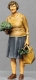 �32; Frau kommt vom Einkaufen / Markt        FERTIGFIGUR            (Preis zuz�glich Porto)
