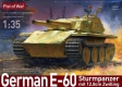 35; German Paper Panzer Deutscher E-60 Sturmpanzer 12,8cm Zwilling    WW II