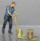 32; Worker with Lifting cart      BUILD AND PAINTED FIGURE