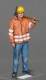 45; Railroad Worker    BUILD AND PAINTED FIGURE