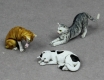 32; Katzen (3 Stck)   FERTIGFIGUR      (Preis zuzglich Porto)