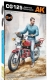 35; CG125 Motorrad und Fahrer